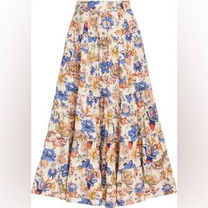 Ulla Johnson Aspen Cotton Poplin Skirt